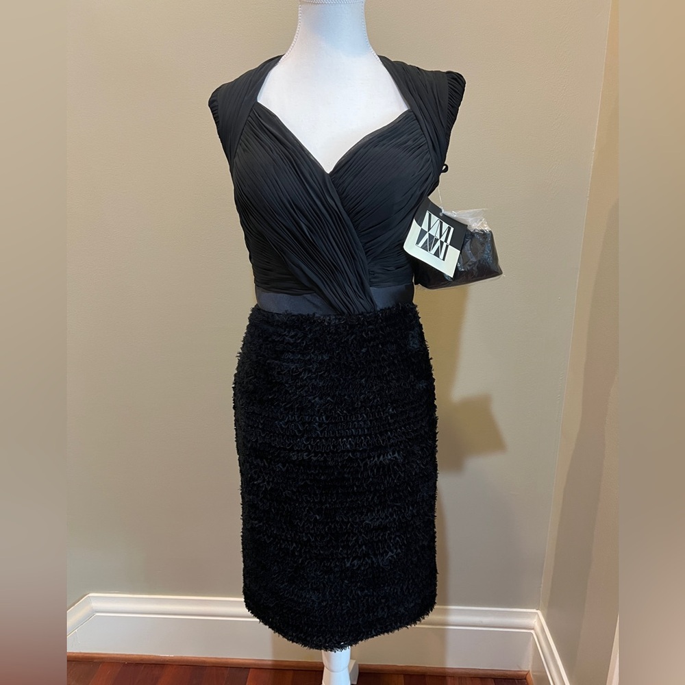 Sophisticated Black Textured Dress